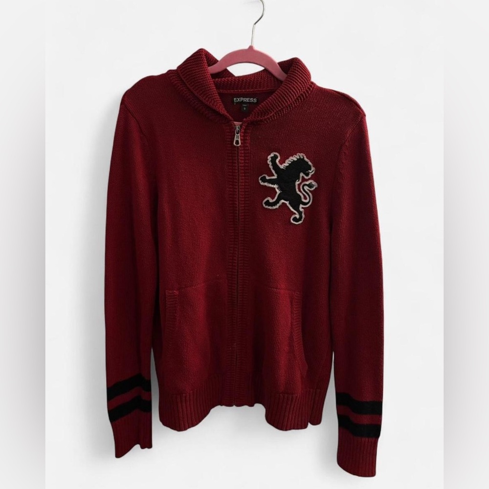 Express Zip Front Shawl Collared Jacket - image 2